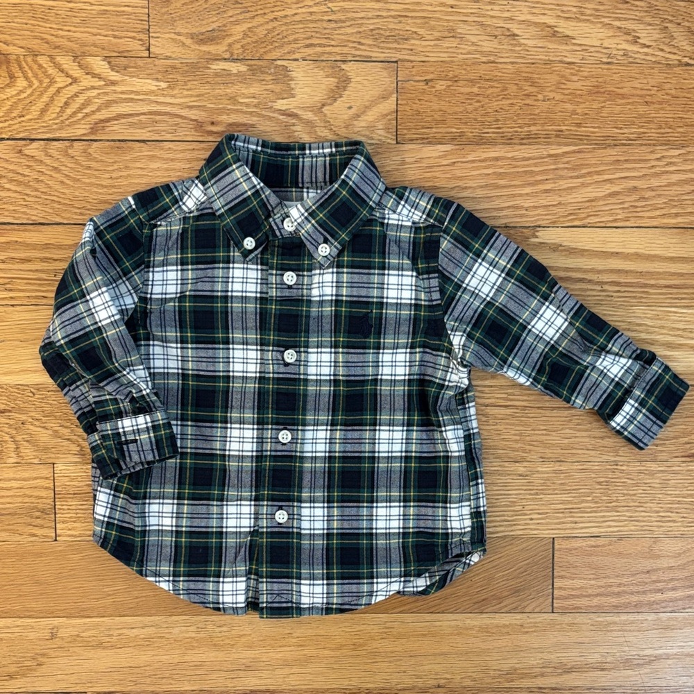 Ralph Lauren Plaid Button-down Baby Shirt